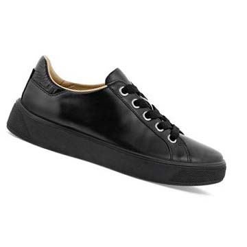 Women's Ecco Street Tray Lx Casual Shoes Black | USA 89WNB